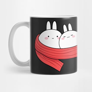 Cute couple, Cute white rabbit, Valentines day, Cute sticker, Kawaii rabbit Mug